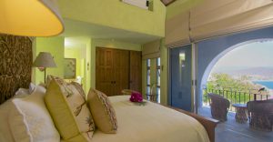 Bedroom five with king bed - Villa Luna Azul, La Punta; Manzanillo