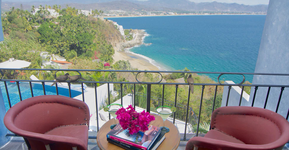 Bedroom balcony - Villa Luna Azul, La Punta; Manzanillo