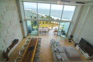 Living / dining area - Peninsula Penthouse 12 - Nuevo Vallarta-7