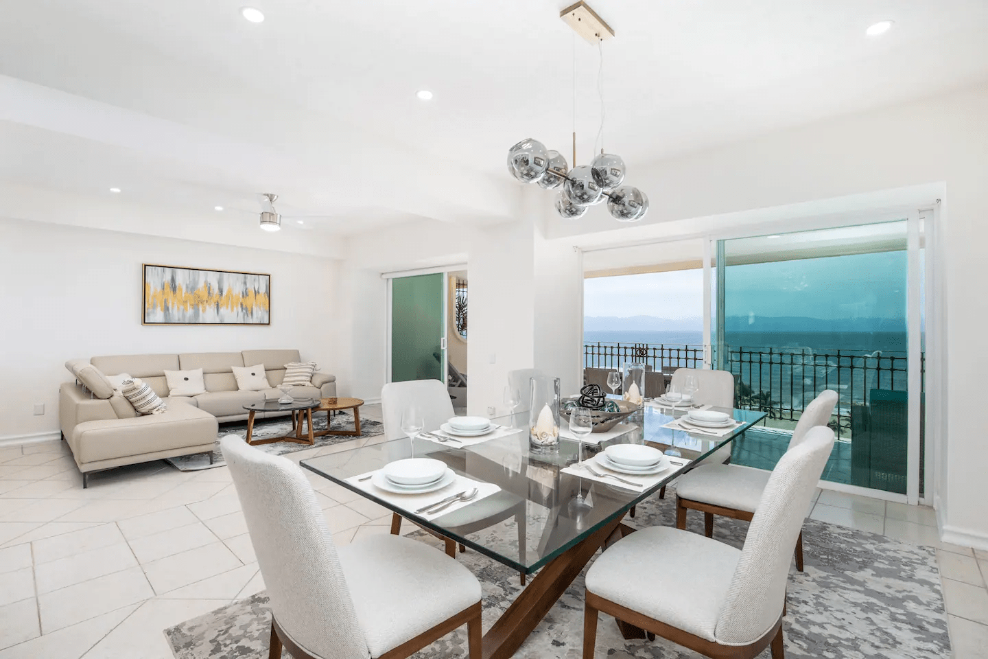 Living / dining area - D-902 - Puerto Vallarta