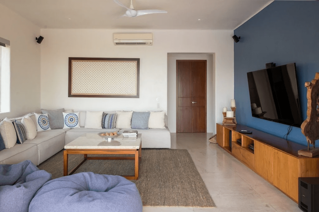 TV room with ocean views - Casa Tramontana, Nuevo Vallarta