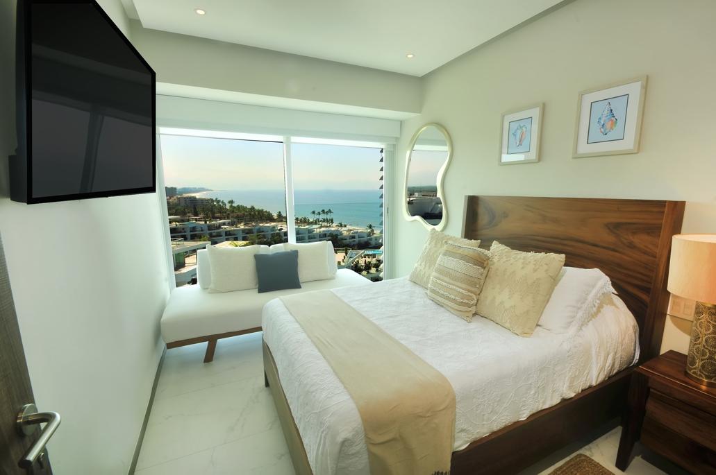 Bedroom two with queen bed and single sofa bed - Maritima U9, Nuevo Vallarta, Mexico