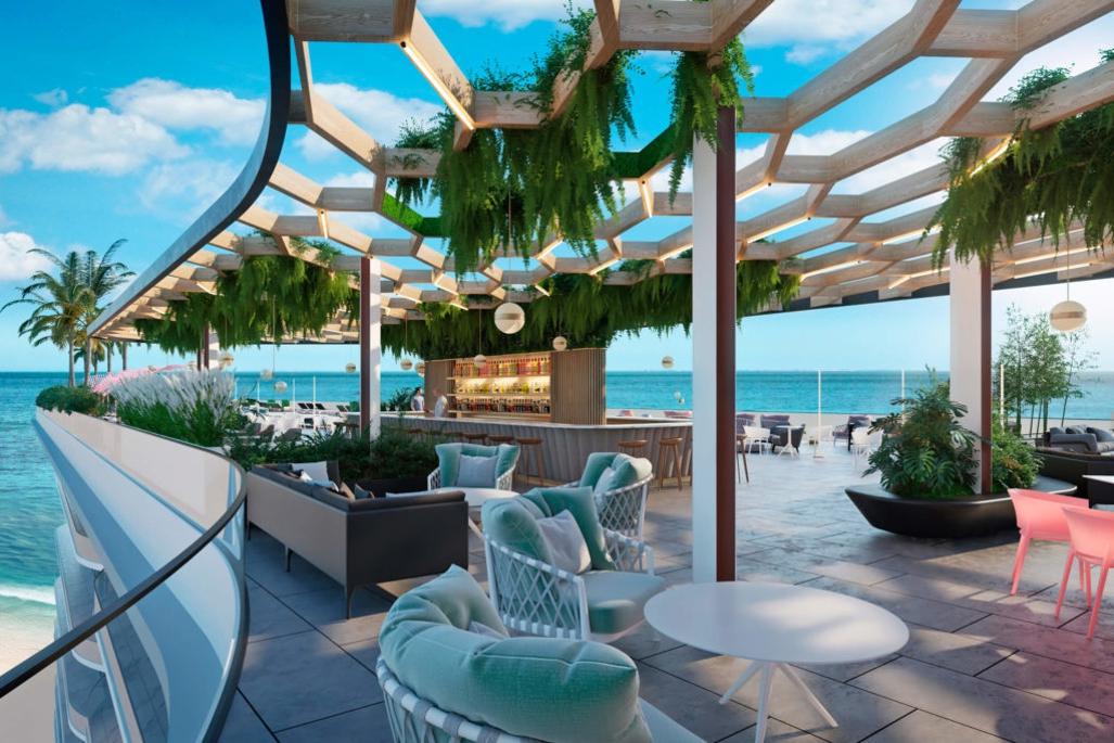 Roof top restaurant / bar - Maritima U9, Nuevo Vallarta, Mexico