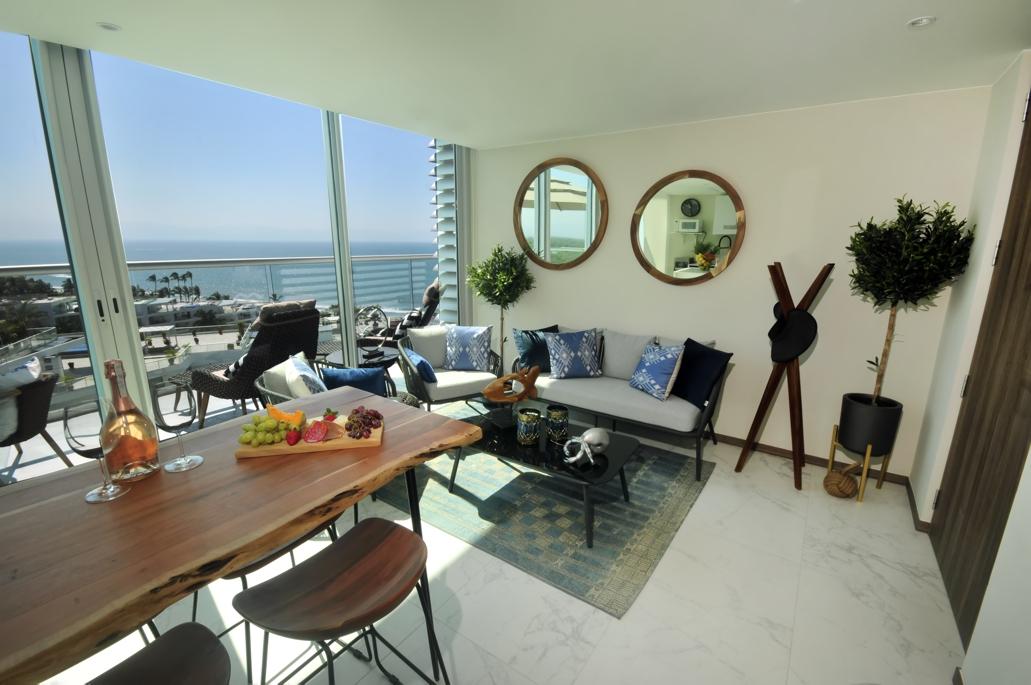 Living room - Maritima U9, Nuevo Vallarta, Mexico