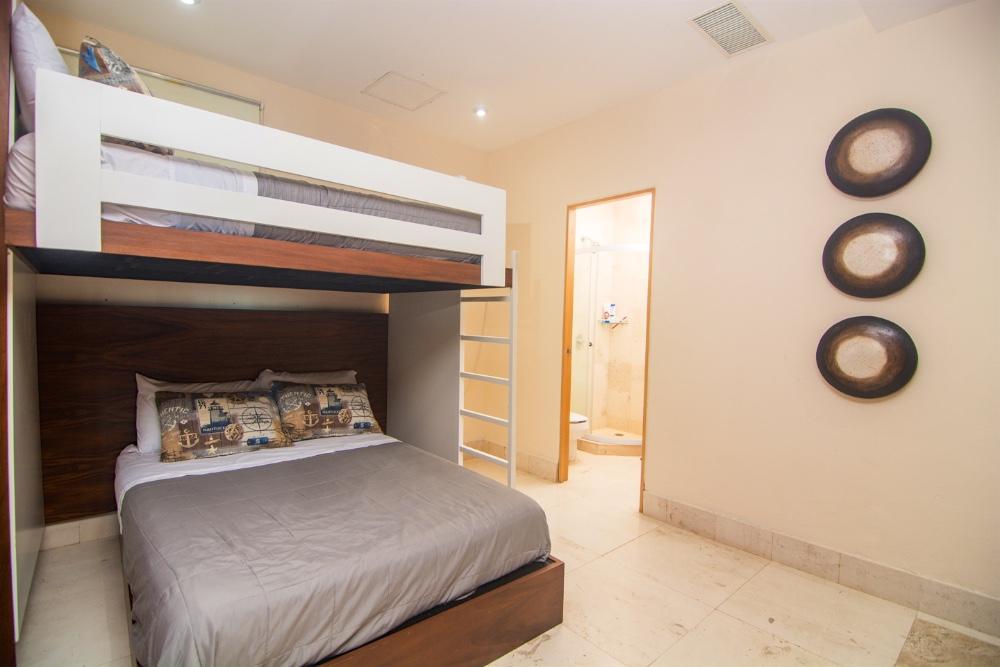 Fourth bedroom double/single beds - Edzna 602, Nuevo Vallarta, Mexico