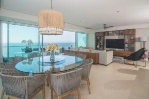 Living /dining room with amazing views - Peninsula 17A - Puerto Vallarta