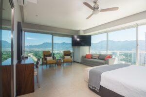 Master bedroom with 360 degree views - Peninsula 17A - Puerto Vallarta