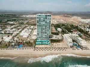 Extensive sandy beach