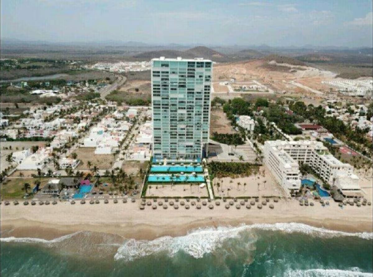 Extensive sandy beach