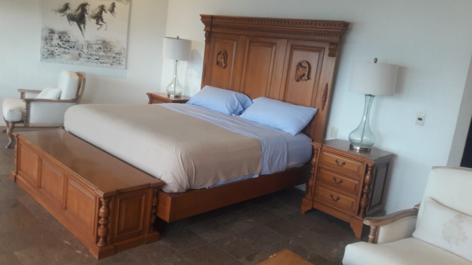 Bedroom six with king bed - Villa Luna Azul, La Punta; Manzanillo