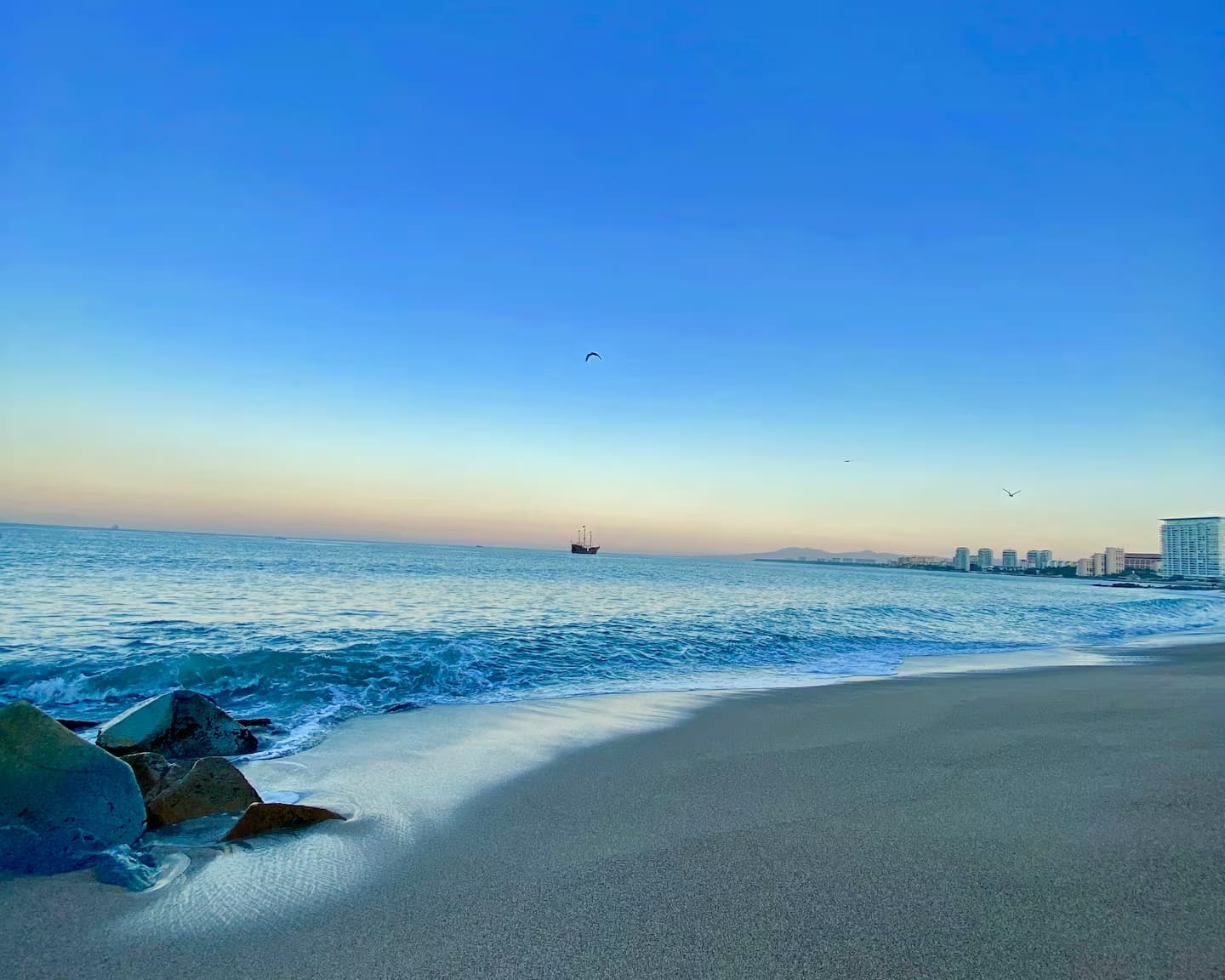 Early morning walks on the beach are the best