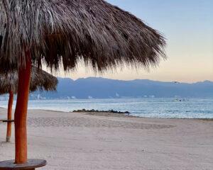 Palapas on the beach for Peninsula guests